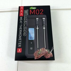 M02 Wireless Meat Thermometer - Black